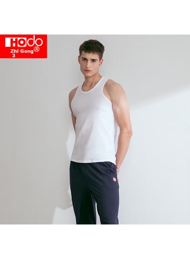 Hongdou Pure Cotton Tank Top For Men, Sleeveless Round Neck, Skin-friendly Breathable, Athletic Fitness Slim-fit Undershirt For Men - Image 5