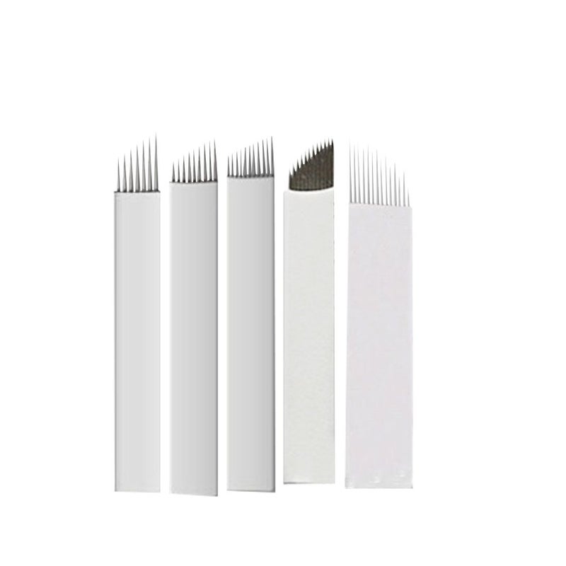 MUMBAI TATTOO MICROBLADING PEN NEEDLES 9F SILVER PACK OF 10 - Image 1