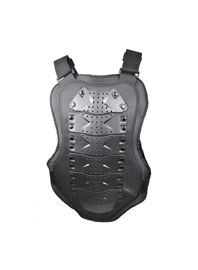 Charcoal Motorcycle Vest Armor Chest Back Protector PE Material Size L - Image 5