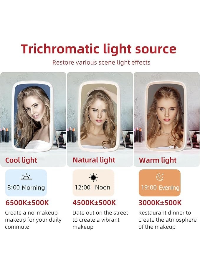 مرآة مكياج مضاءة - وردي - Image 2