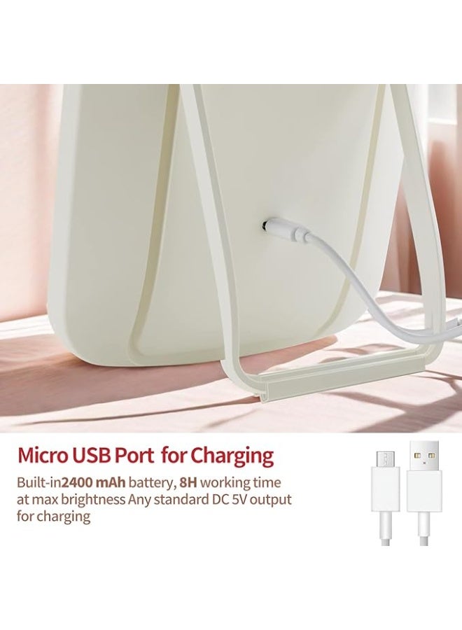 مرآة مكياج مضاءة - وردي - Image 4