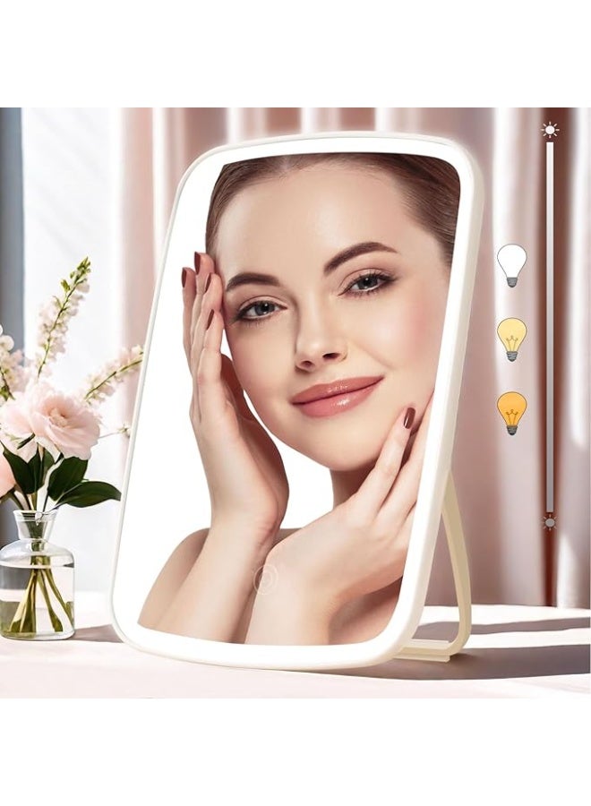 مرآة مكياج مضاءة - وردي - Image 3