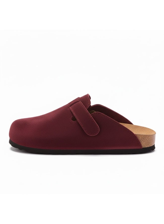 Women's Elegant Suede Buckle Clogs - Non-Slip Sole - Image 3