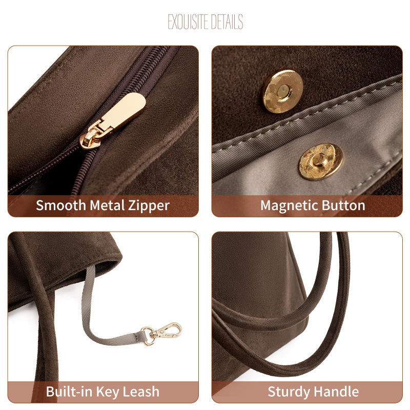 GAEKEAO Tote Bag for Women Work with Zipper Vegan Leather Ladies Travel Shoulder Bags Purses and Handbags Casual Weekender - Image 5