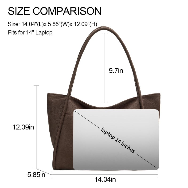GAEKEAO Tote Bag for Women Work with Zipper Vegan Leather Ladies Travel Shoulder Bags Purses and Handbags Casual Weekender - Image 3