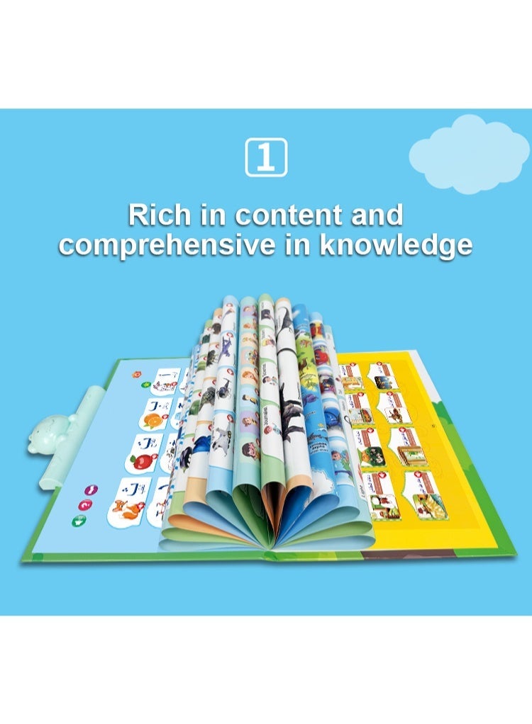 Hirospace Bilingual Early Education Ebook English Arabic,Preschool Electronic Sound Book, Point Reading Book,Children’s Learning & Educational Drawing Toy,Electronic Educational Book - Image 2