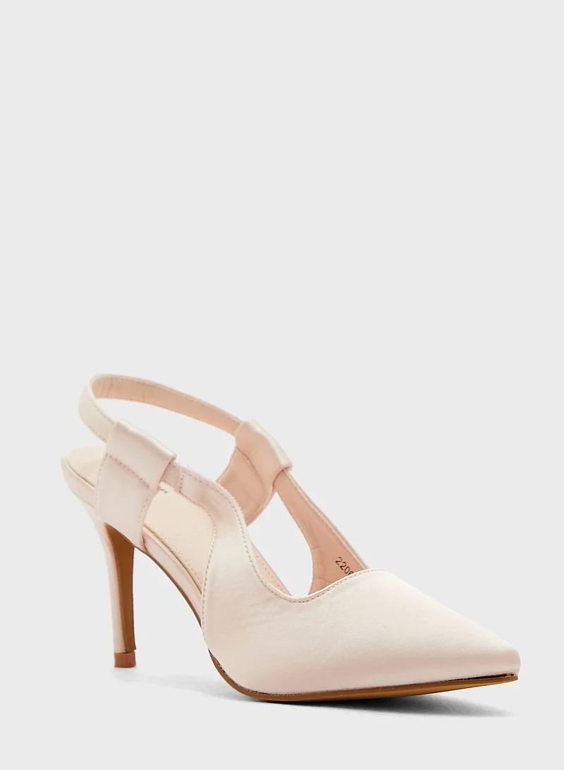 Ginger Cutout Slingback Strap Pointed Pump