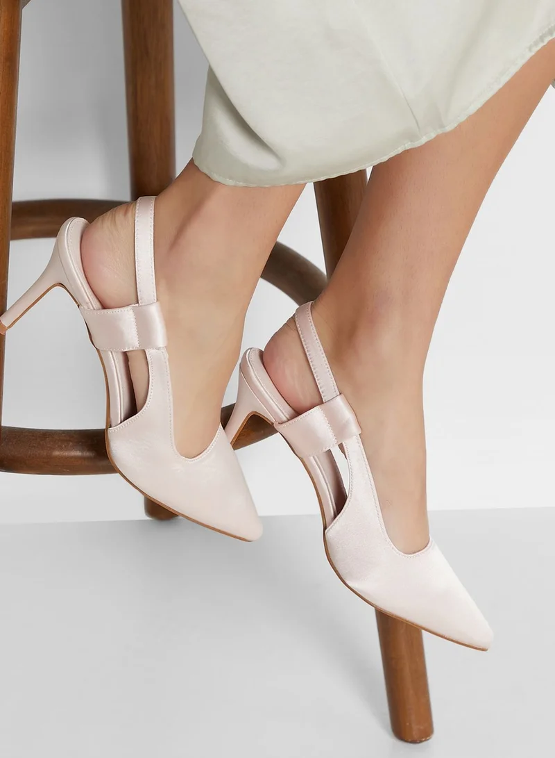 Ginger Cutout Slingback Strap Pointed Pump