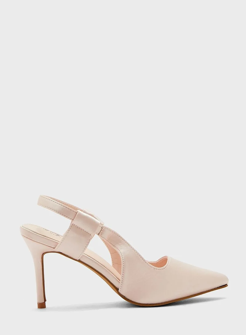 Ginger Cutout Slingback Strap Pointed Pump