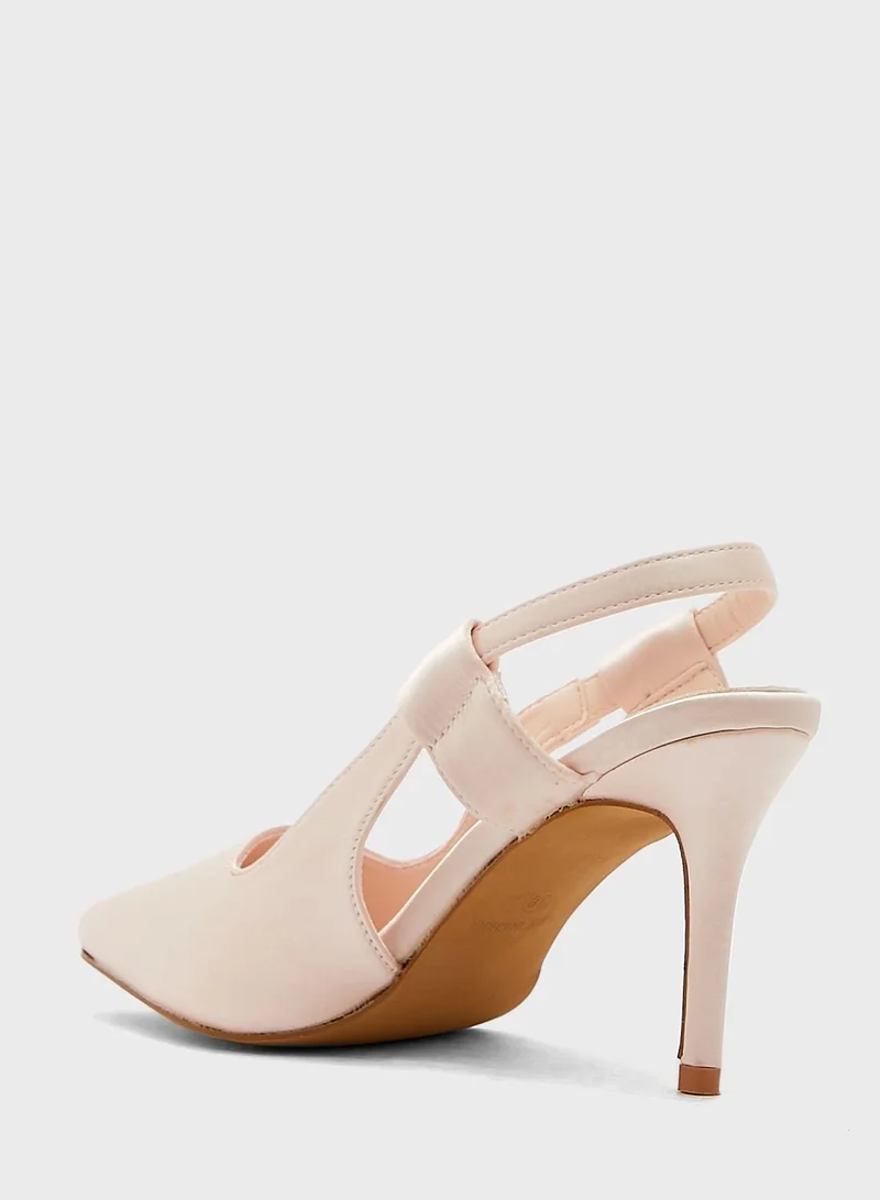 Ginger Cutout Slingback Strap Pointed Pump