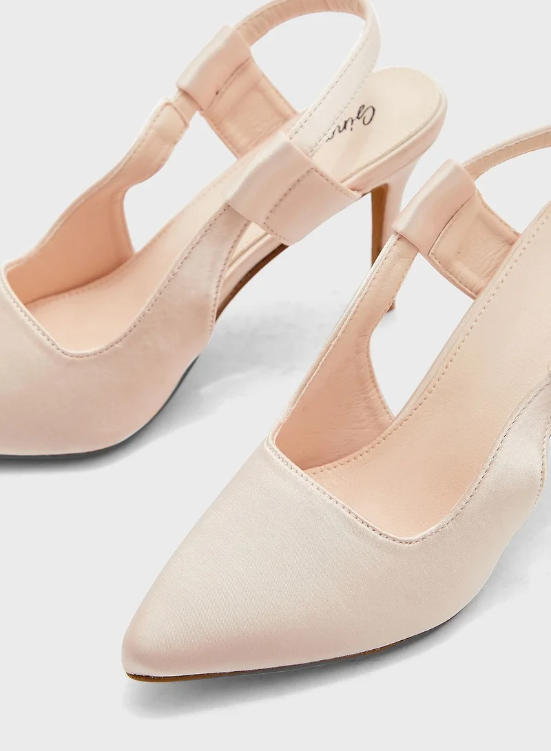 Ginger Cutout Slingback Strap Pointed Pump