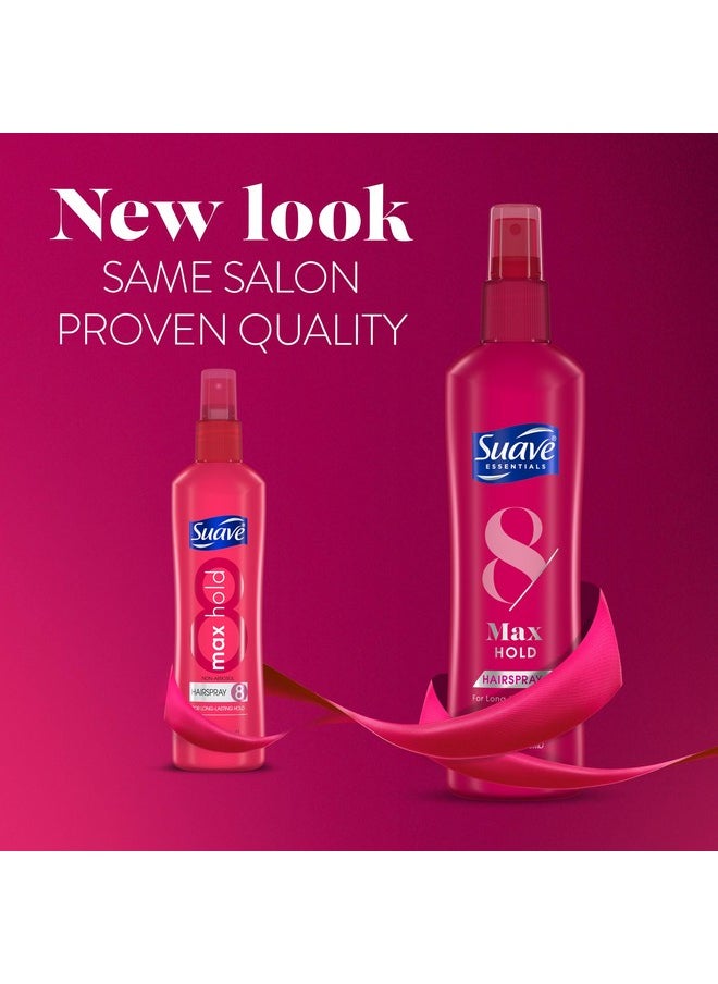 Suave Suave Hairspray, Max Hold Bundle - Unscented Hairspray + Scented Non-Aerosol Hair Spray, 11 Oz Ea (2 Piece Set)  - Image 3