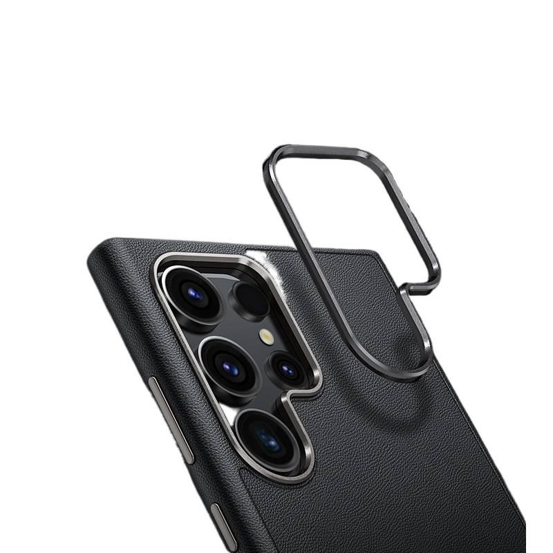غطاء واقي | مقاوم للصدمات لـ Samsung Galaxy S24 Ultra | حماية من السقوط | أسود سيليكون - Image 3