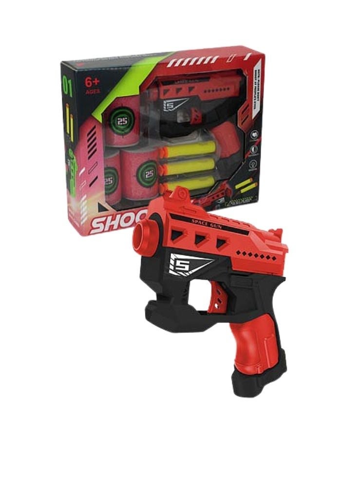 NinEx Blaster Gun Soft Bullet Gun Toy With Foam Bullets and Target Cans Kids Toy Gun - Image 2
