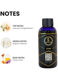 Scenta Flora Jasmine Fragrance Oil for Scent Diffusers Aromatherapy 500 ml | IFRA Certified | Blend of Jasmine, Tuberose & Violet for Homes, Hotels, and Offices | Designed to Enrich Any Space  - Image 2