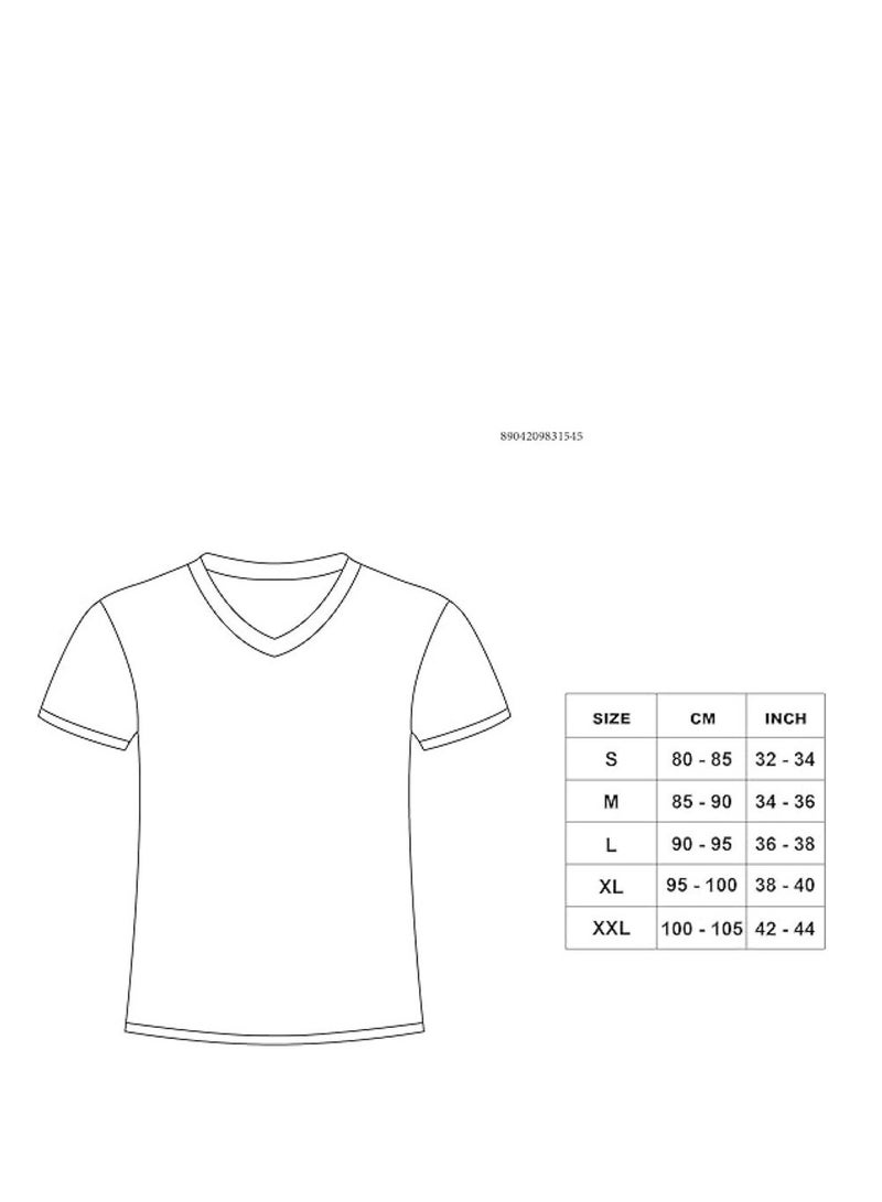 Lux Premium Men's T-Shirt – [Pack of 6] White, V-Neck Half Sleeve Vests with 1X1 Rib, Close-To-Body Fit, Cotton T-Shirt for Men, Machine Washable  - Image 3