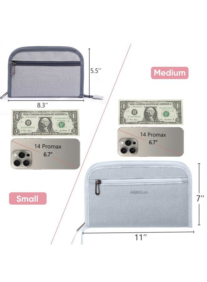 FRECOLSH Receipt Organizer with 12 Pockets 10x6 Receipt Holder Organizer - Small Accordion File Organizers - Cash Organizers for Travel, Business, Gift - Image 3
