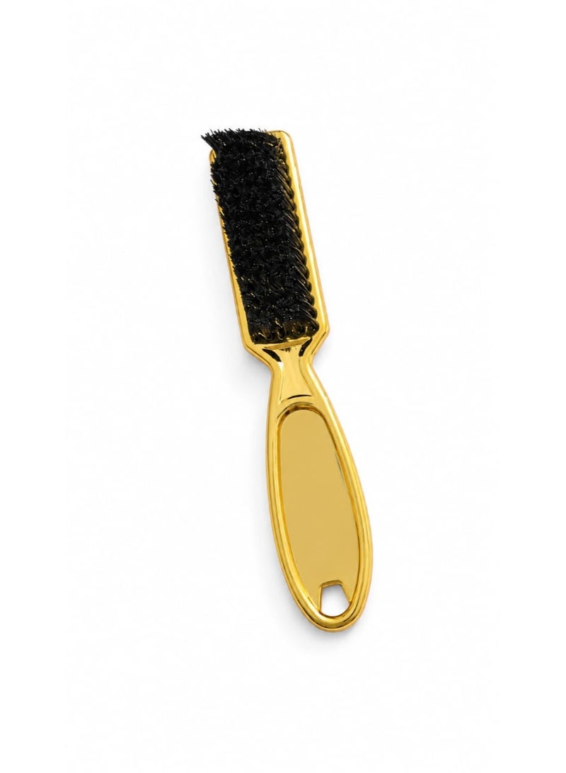 Small beard brush with soft bristles – beard and mustache styling and grooming brush for daily use (Gold) - Image 1