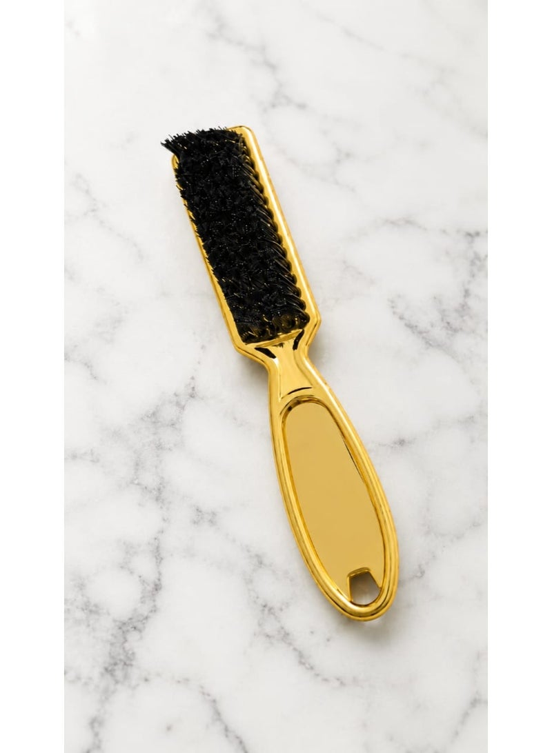 Small beard brush with soft bristles – beard and mustache styling and grooming brush for daily use (Gold) - Image 2