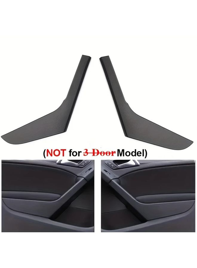 Black And Red Car Interior Door Handle Cover For Volkswagen Golf 6 MK6 2009 2013 - Image 1