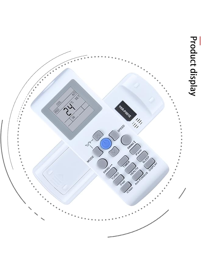 erorex Replacement Remote Control Fit For Ykrp 002E Ykr P 002E Ykr P 001E Ykr P 003E For Aux Air Conditioner - Image 5