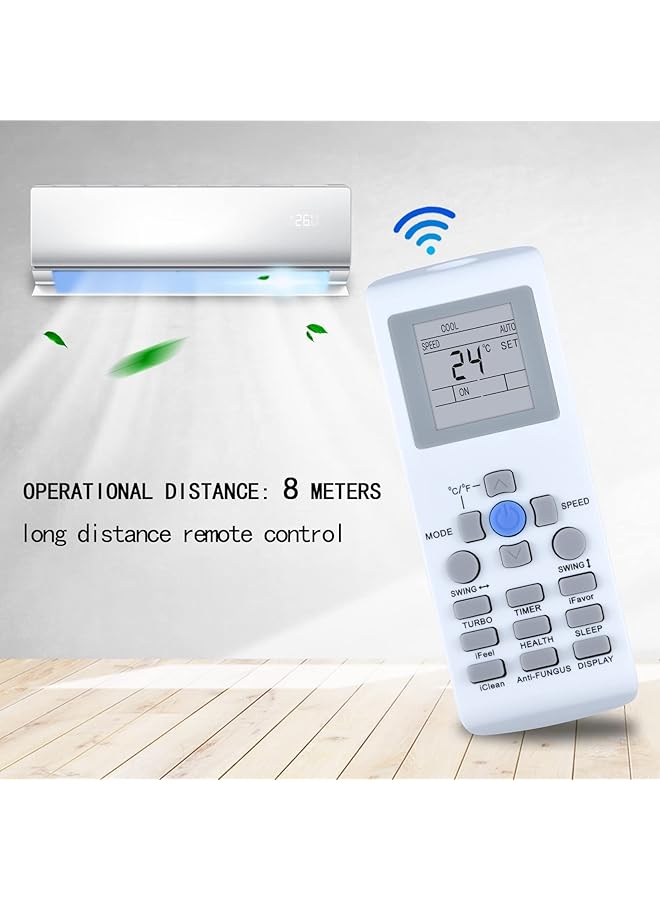 erorex Replacement Remote Control Fit For Ykrp 002E Ykr P 002E Ykr P 001E Ykr P 003E For Aux Air Conditioner - Image 2