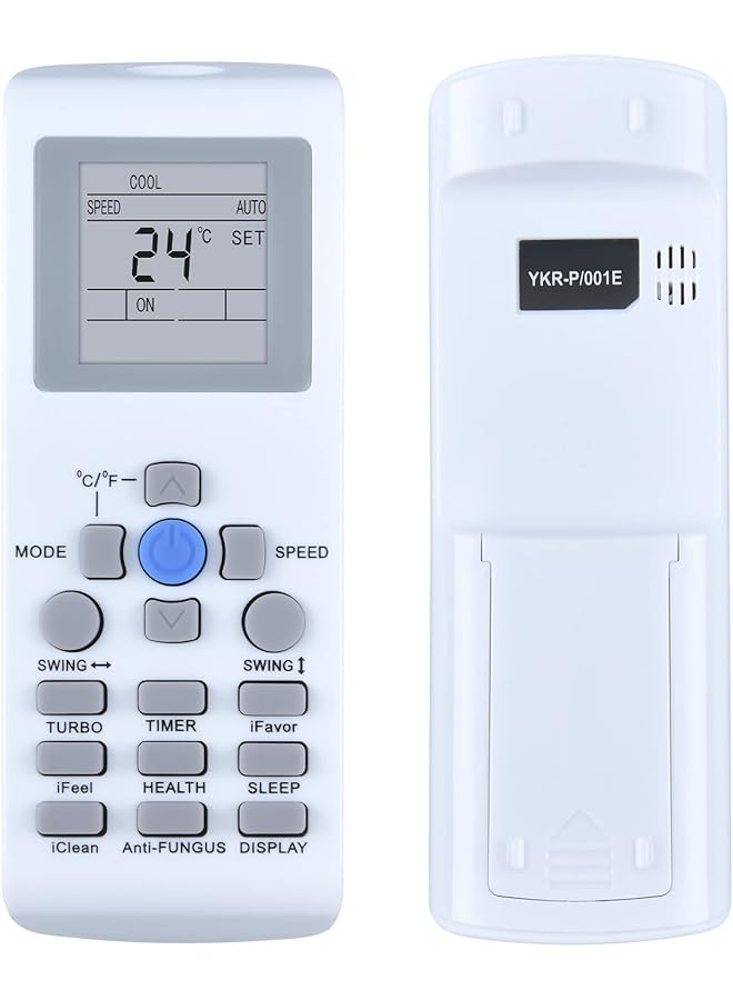 erorex Replacement Remote Control Fit For Ykrp 002E Ykr P 002E Ykr P 001E Ykr P 003E For Aux Air Conditioner - Image 1