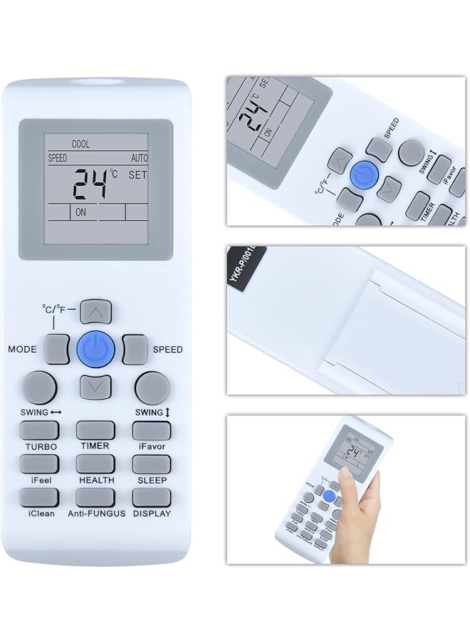 erorex Replacement Remote Control Fit For Ykrp 002E Ykr P 002E Ykr P 001E Ykr P 003E For Aux Air Conditioner - Image 4