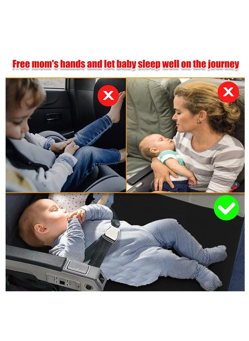 Airplane Bed for Toddler, Airplane Footrest for Kids Seat Extender, Portable Toddler Travel Bed, Airplane Leg Rest for Kids to Lie Down