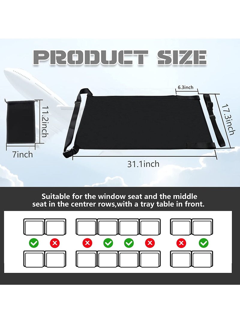 Airplane Bed for Toddler, Airplane Footrest for Kids Seat Extender, Portable Toddler Travel Bed, Airplane Leg Rest for Kids to Lie Down