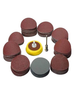 Diy Crafts CT-DIY-HI-47395 60/80/100/120/240 1" Backer Plate 1/8inch Shank, Loop Sanding Pad Mixed Polishing, Pack of 200, Combo Set, Brawn & Hook & Loop (Brown) - pzsku/Z3262F7CF71AA9E645EA7Z/45/1743747840/ff243543-1eec-450c-b806-45d1e5c4f4cb