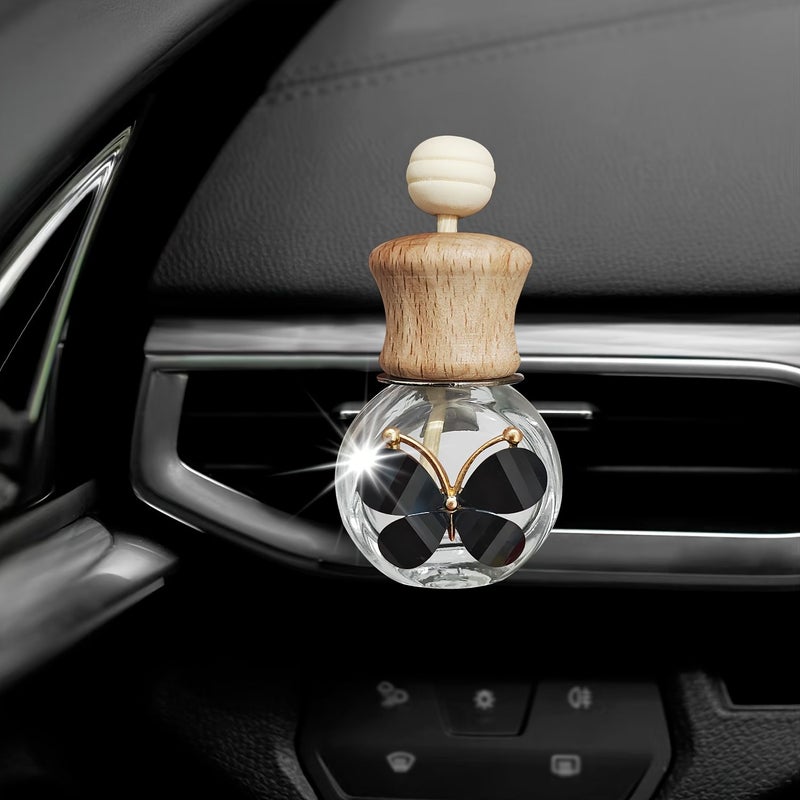 Refillable Diffuser Bottle Compatible For Essential Oils And Scent Diffusers Glass Air Freshener For Car Black No Chemicals Fits Diffuser Devices - Image 5