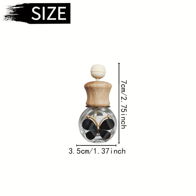 Refillable Diffuser Bottle Compatible For Essential Oils And Scent Diffusers Glass Air Freshener For Car Black No Chemicals Fits Diffuser Devices - Image 2