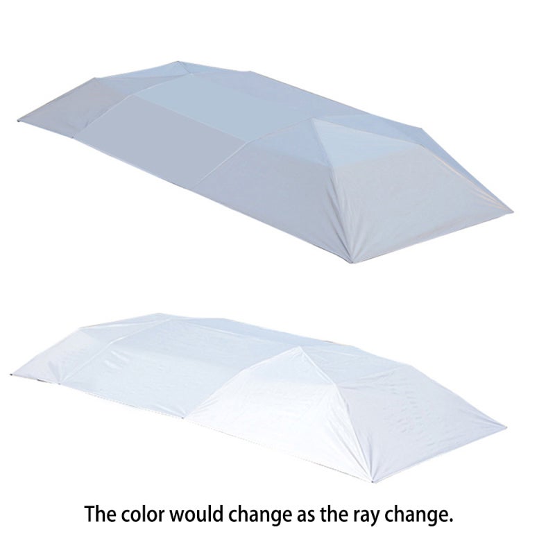 Car Canopy: 2 Colors High-quality Nylon Material - Anti-UV Weather Protection Car Tent for Outdoor Vehicle Shelter - Image 5