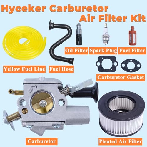 Hyceker MS271 Carburetor Tune Up Kit For Stihl MS261C MS261 MS271 Farm Boss MS291 Chainsaw, Fit Stihl MS271 Carburetor Kit Air Filter Maintenance Saw Parts, Replace for Zama Carb C1Q-S252 11411200600 - Image 3
