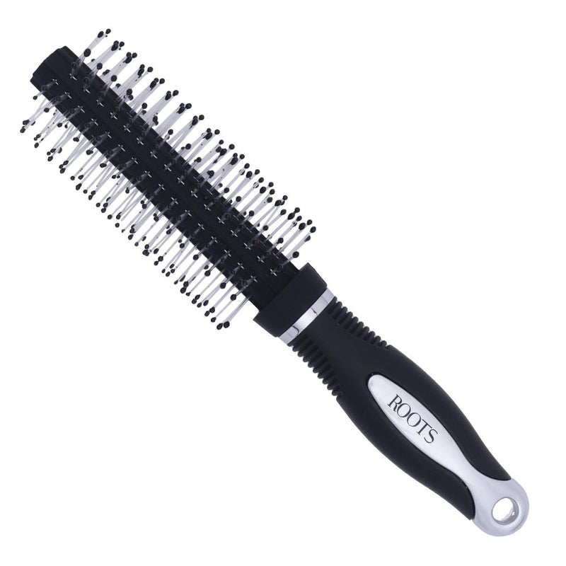 ROOTS Truglam Round Hair Brush | Round, Paddle & Vented Styles for All Styling Needs | Soft Tip Flexible Bristles | Quick Detangling | For Men & Women | Length - 7.08 Inch, Model No - 9511S - Image 5