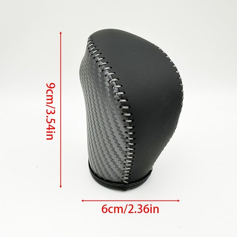 Black Red Wire Gear Shift Cover For Nissan Altima 2013 2018 Sentra Rogue Murano - Image 2