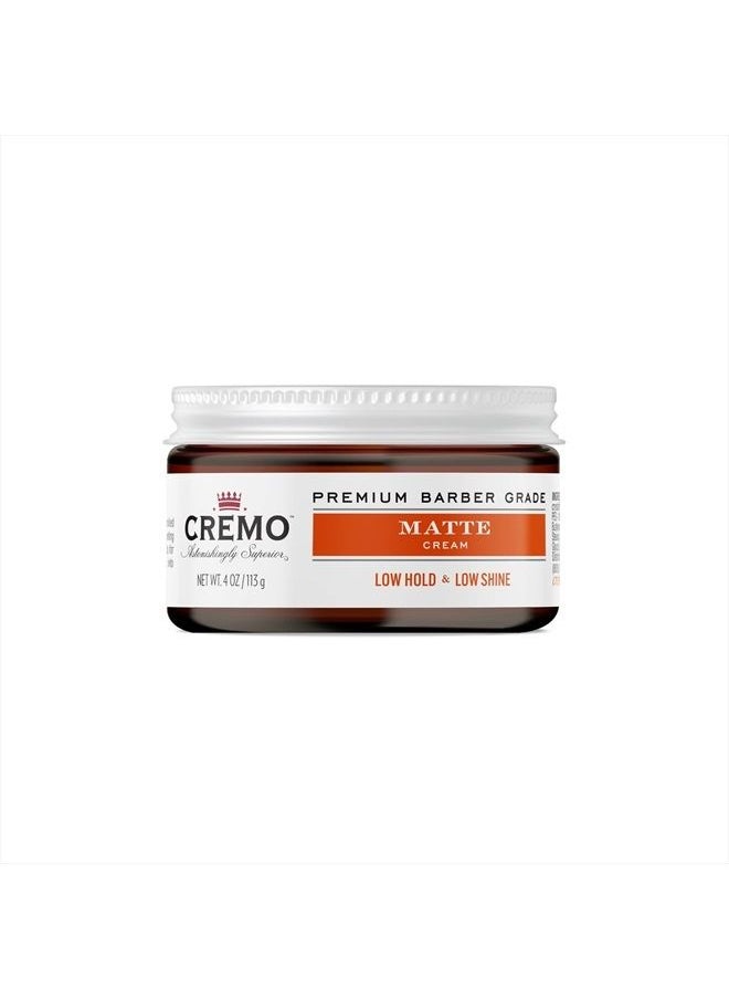cremo Premium Barber Grade Hair Styling Matte Cream, Light Hold, Low Shine, 4 Oz  - Image 5