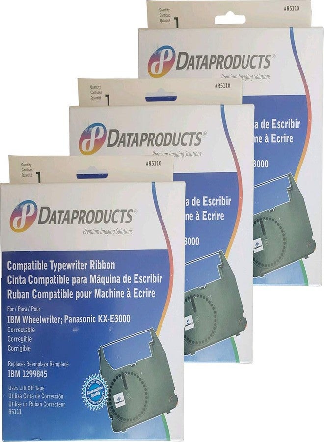 Dataproducts 3 X Dataproducts #R5110 Typewriter Ribbon for IBM Wheelwriter; Panasonic KX-E3000 (replaces IBM 1299845, uses lift off tape R5111) - Image 1