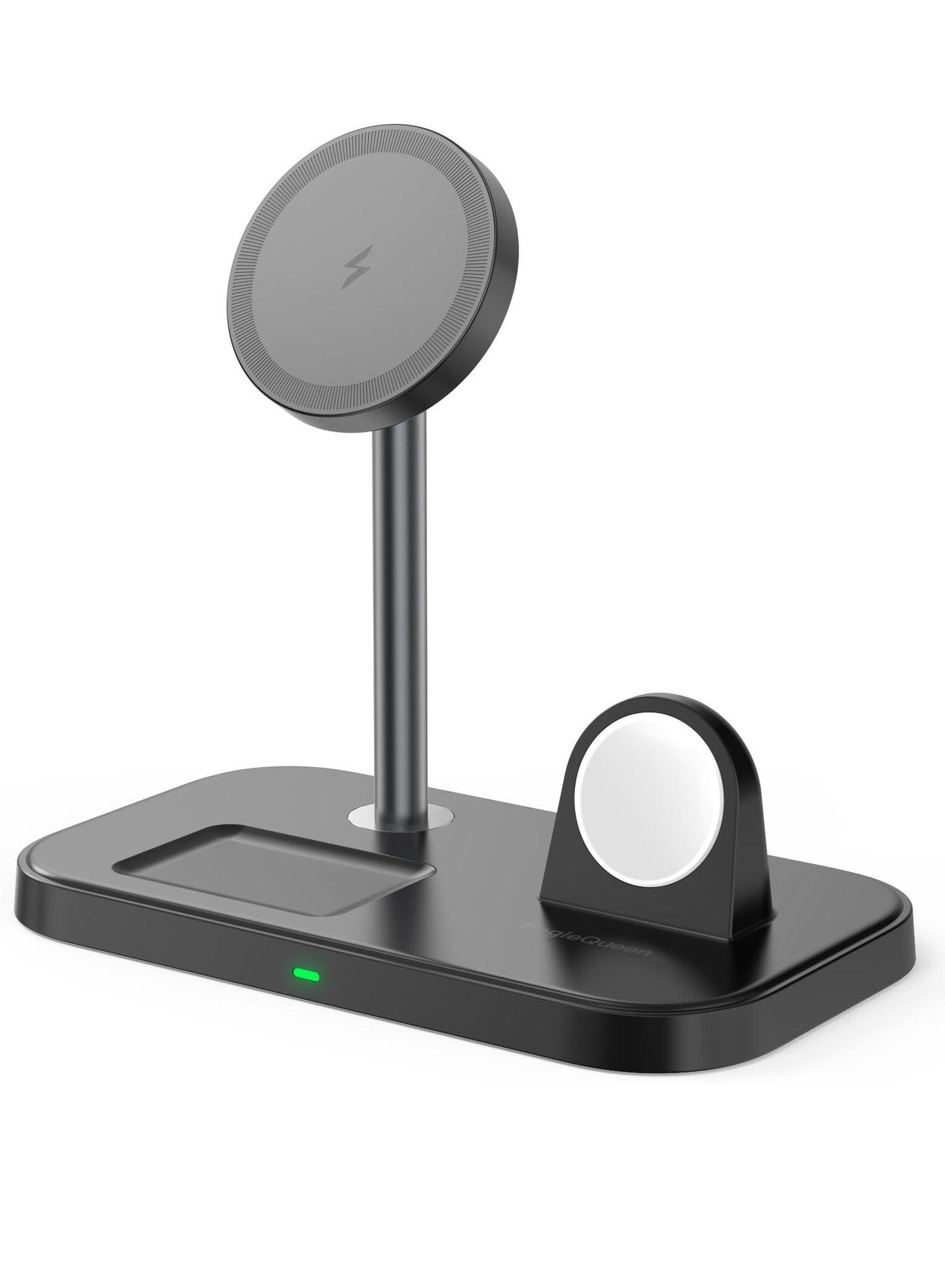 3 in 1 Wireless Charger Stand, for MagSafe Charger Stand, Charging Station for Multiple Apple Devices, Wireless Charging Station Compatible with iPhone 15/14/13/12 Series, iWatch AirPods (Black)