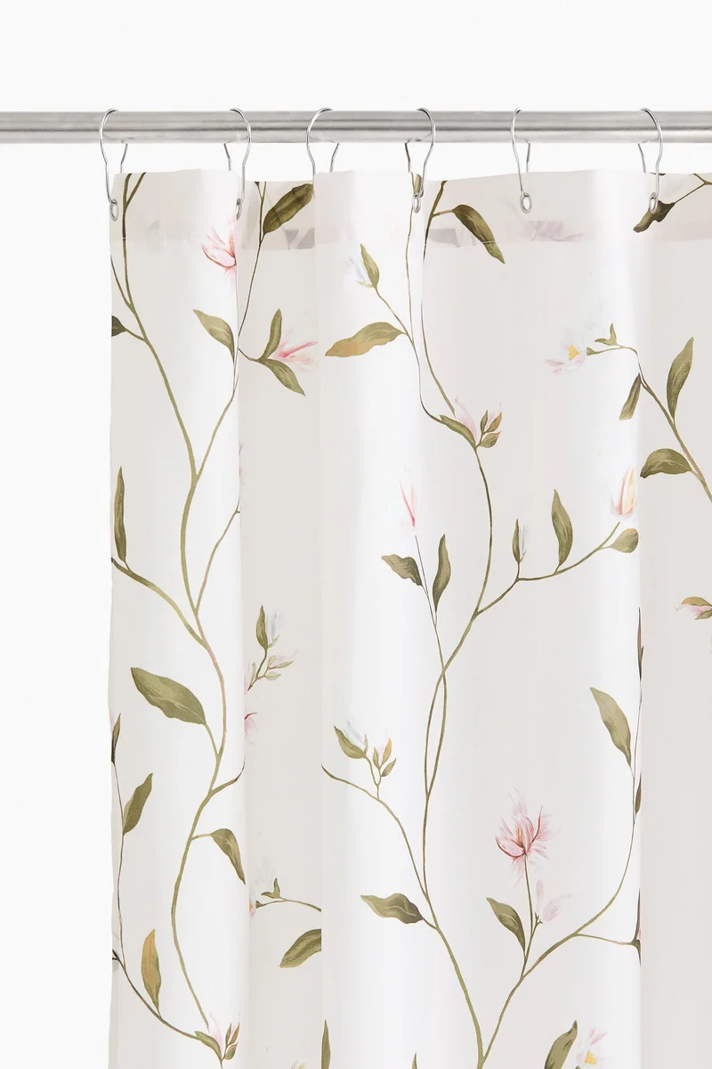 H&M Floral shower curtain