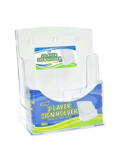 FIS Fsnaa6 2 2 Layers Sign Holders A6 Size Transparent 