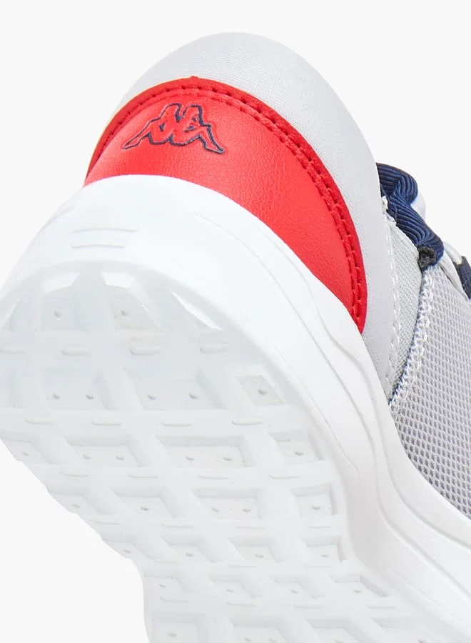 Kappa Boys Colourblock Sports Shoes with Adjustable Cord Lock Closure