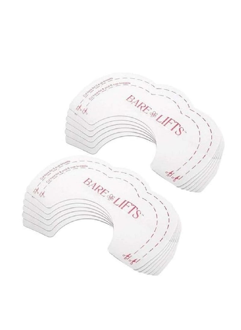 Generic - Bare Lift Adhesive Tapes: 10 Pairs of Clear Adhesives Perfect for Bra Support and Invisible Lifting, to Enhance Women's Confidence and Natural Beauty - Image 1