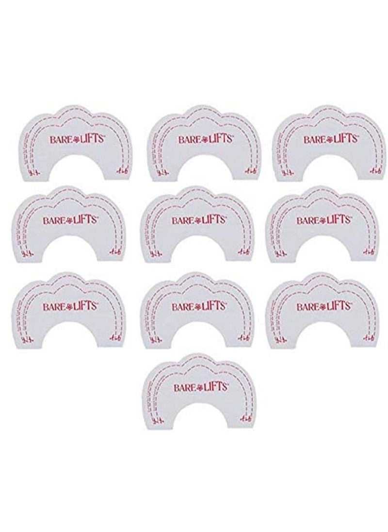 Generic - Bare Lift Adhesive Tapes: 10 Pairs of Clear Adhesives Perfect for Bra Support and Invisible Lifting, to Enhance Women's Confidence and Natural Beauty - Image 1
