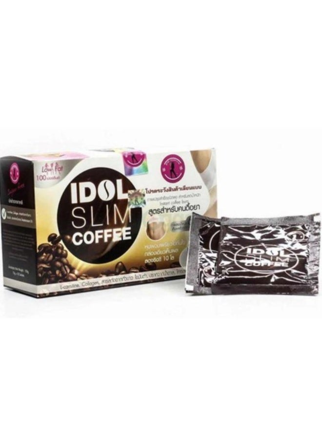 Idol Slim+ Coffee X2 15g x10 Sachets | Instant Coffee Mix for Weight Management Support - Image 2