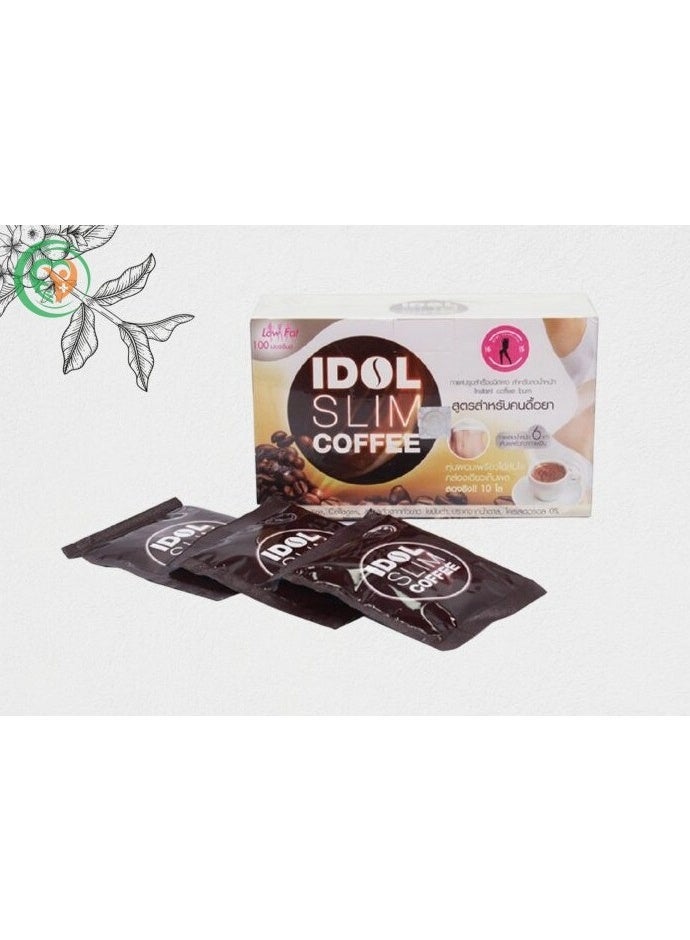 Idol Slim+ Coffee X2 15g x10 Sachets | Instant Coffee Mix for Weight Management Support - Image 1