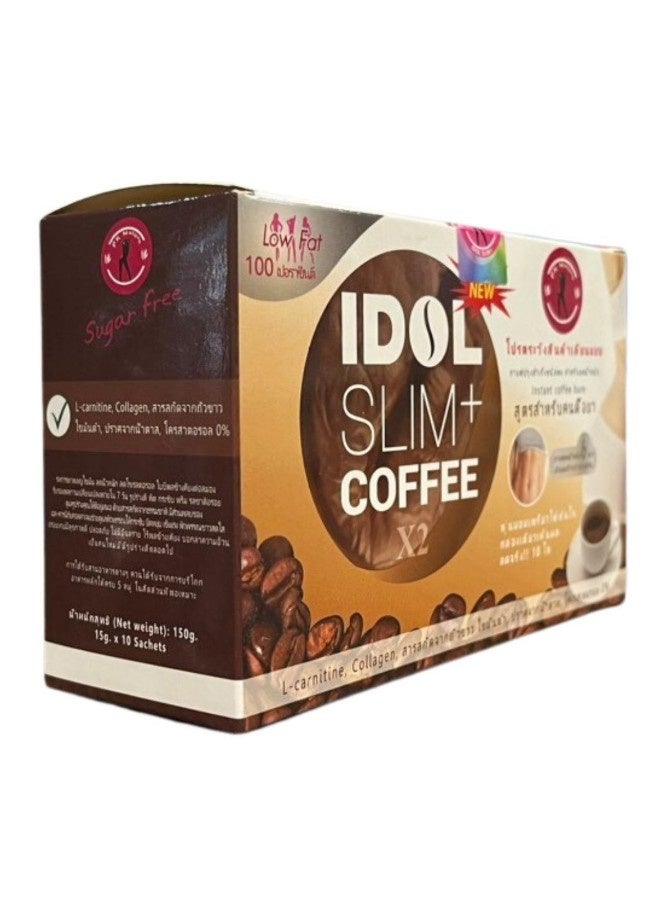 Idol Slim+ Coffee X2 15g x10 Sachets | Instant Coffee Mix for Weight Management Support - Image 5