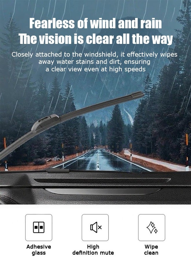 Generic Wiper blade, suitable for Nissan Toure, low noise and mute, boneless brush, durable, clean and wiper.  - Image 3