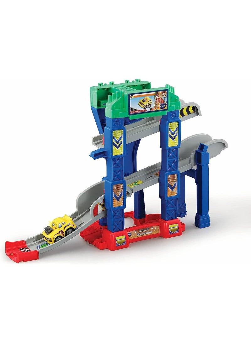 VTech Toot Drivers 4-in-1 Raceway, Toy Car racing Track for Boys and Girls, Car Tracks for Kids with Lights and Sounds, Musical Toy Race Track for Children Aged 1 to 5 Years, English Version - Image 2